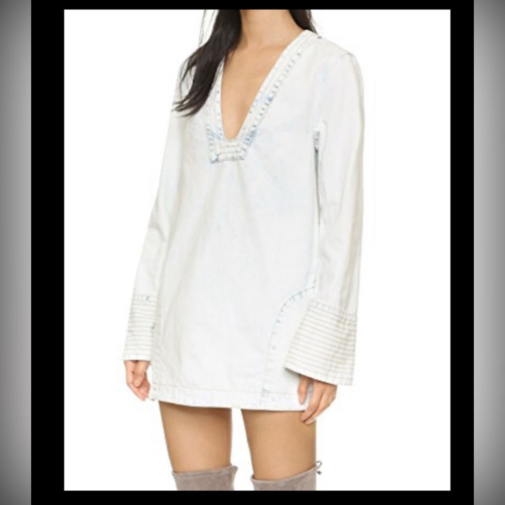 NWT Free People Bell Sleeve Mini Dress/Tunic Top - Women’s Size Medium